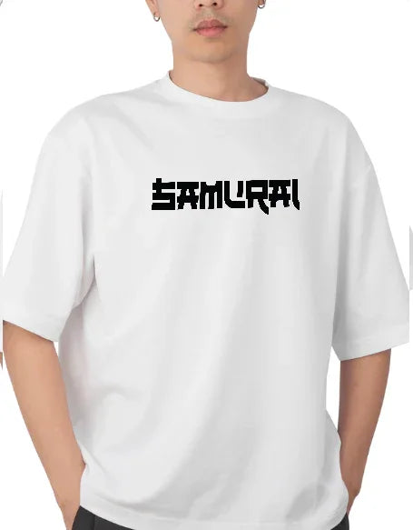 Samurai Oversized Tee | 240 GSM Premium Oversized T-Shirt with Samurai Artwork