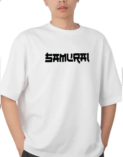 Samurai Oversized Tee | 240 GSM Premium Oversized T-Shirt with Samurai Artwork